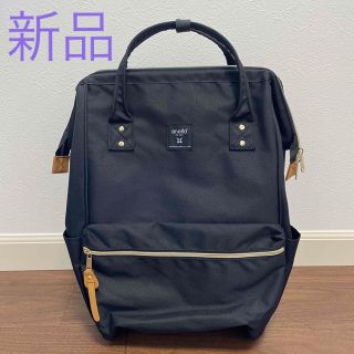 アネロ(anello)の新品未使用！anello口金リュック ラージサイズ ブラック(リュック/バックパック)