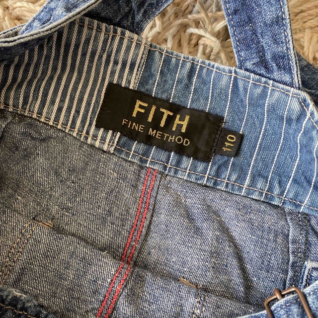 FITH(フィス)のFITH 110 デニム　オーバーオール　サロペット キッズ/ベビー/マタニティのキッズ服男の子用(90cm~)(パンツ/スパッツ)の商品写真