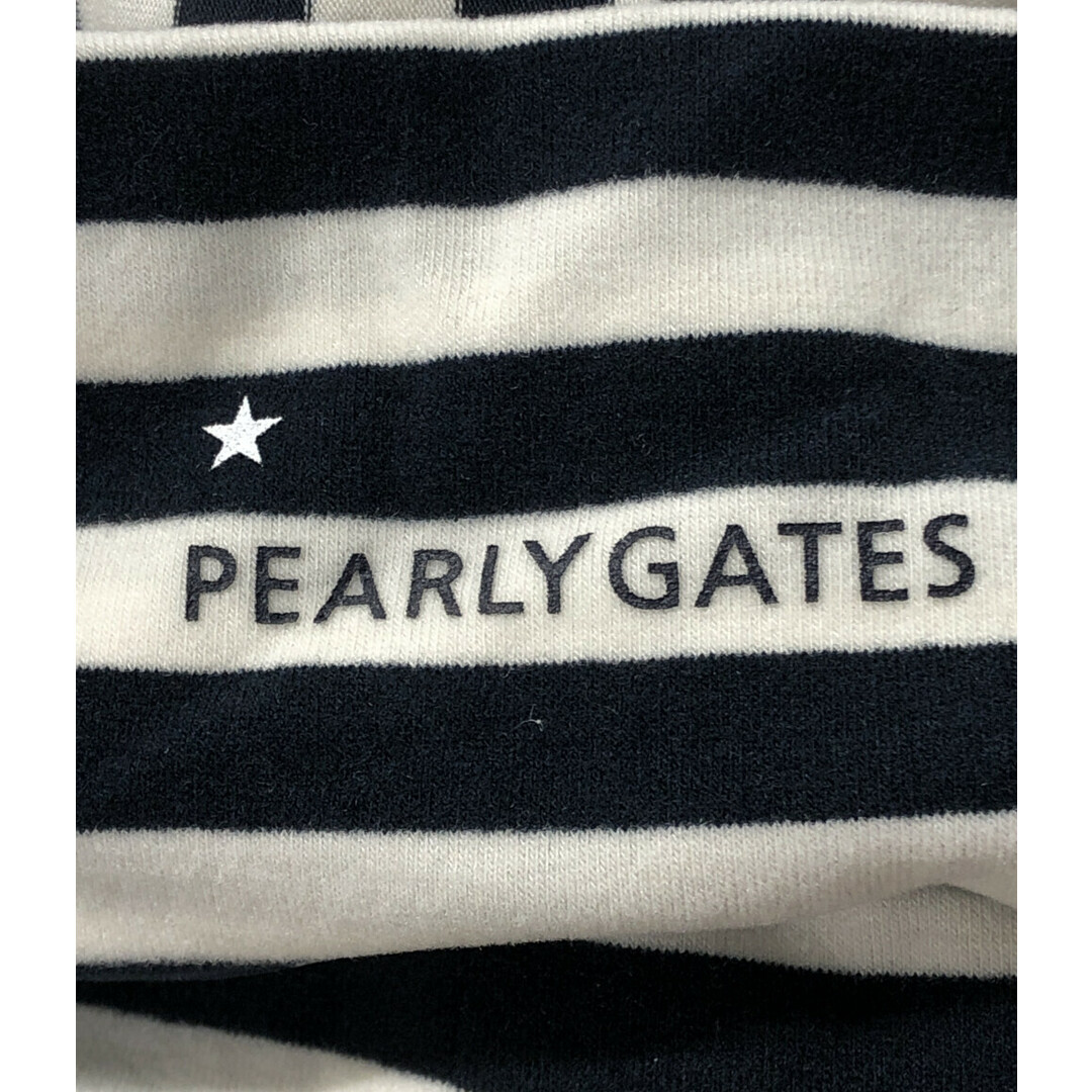 PEARLY GATES(パーリーゲイツ)のパーリーゲイツ プレミアムウォーム ボーダー カットソー レディース 1 レディースのトップス(カットソー(長袖/七分))の商品写真