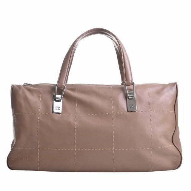 人気TOP CHANEL チョコバーステッチ ハンドバッグ シャネル