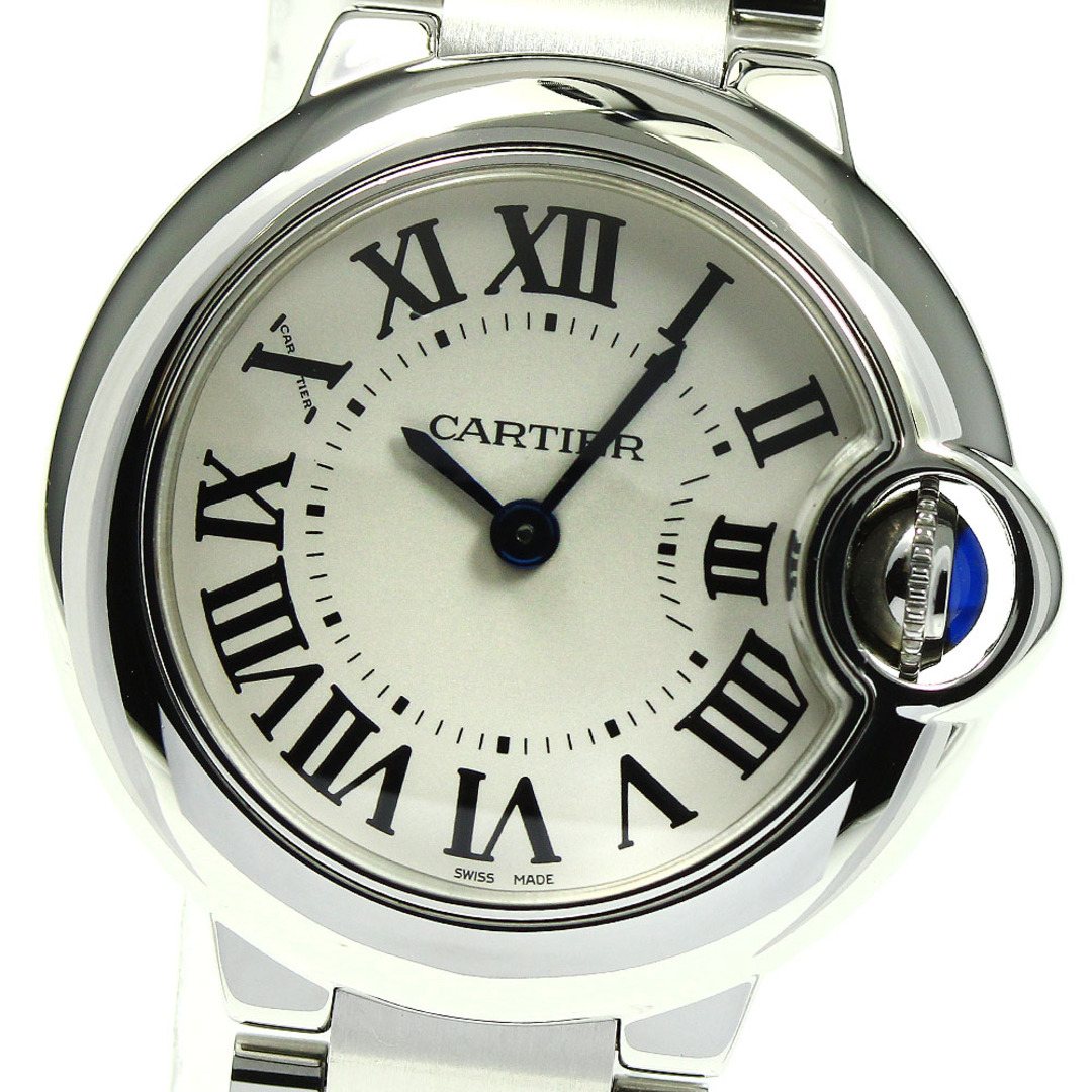 ☆美品 【CARTIER】カルティエ バロンブルーSM W69010Z4 クォーツ レディース_732386【ev15】