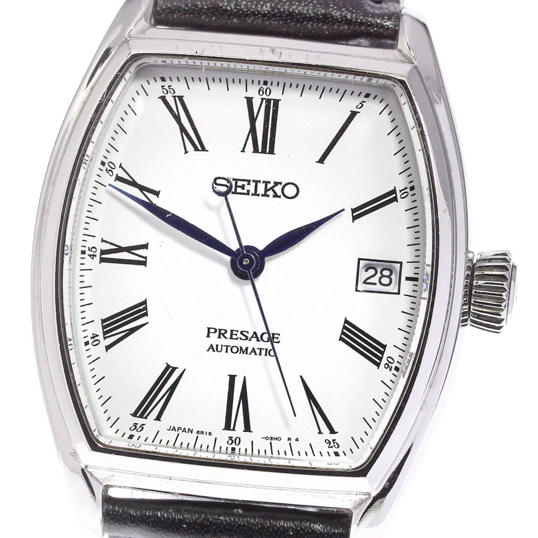 人気アイテム SEIKO - 【SEIKO】セイコー プレザージュ デイト SARX051/6R15-03T0 自動巻き メンズ_730669  腕時計(アナログ) 