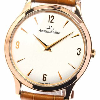 ジャガールクルト(Jaeger-LeCoultre)の【JAEGER-LECOULTRE】ジャガー・ルクルト マスター ウルトラスリム 34 K18PG 145.2.79.S 手巻き メンズ_723519【ev10】(腕時計(アナログ))