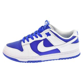 ナイキ(NIKE)のNIKE ナイキ DUNK LOW RETRO RECER BLUE ダンクLOWレーサーブルー ローカットスニーカー ブルー/ホワイト US9 DD1391-401(スニーカー)