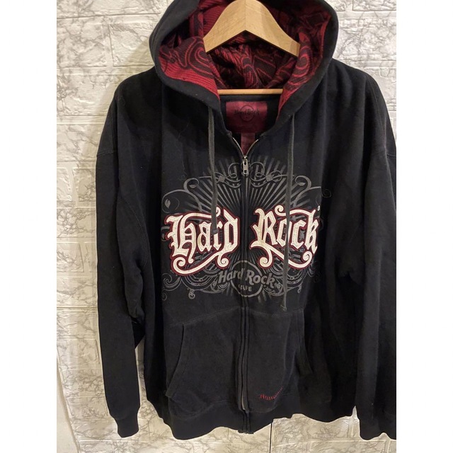 Hard Rock CAFE(ハードロックカフェ)のハードロックカフェ　hard rock cafe パーカー ジップ メンズのトップス(パーカー)の商品写真