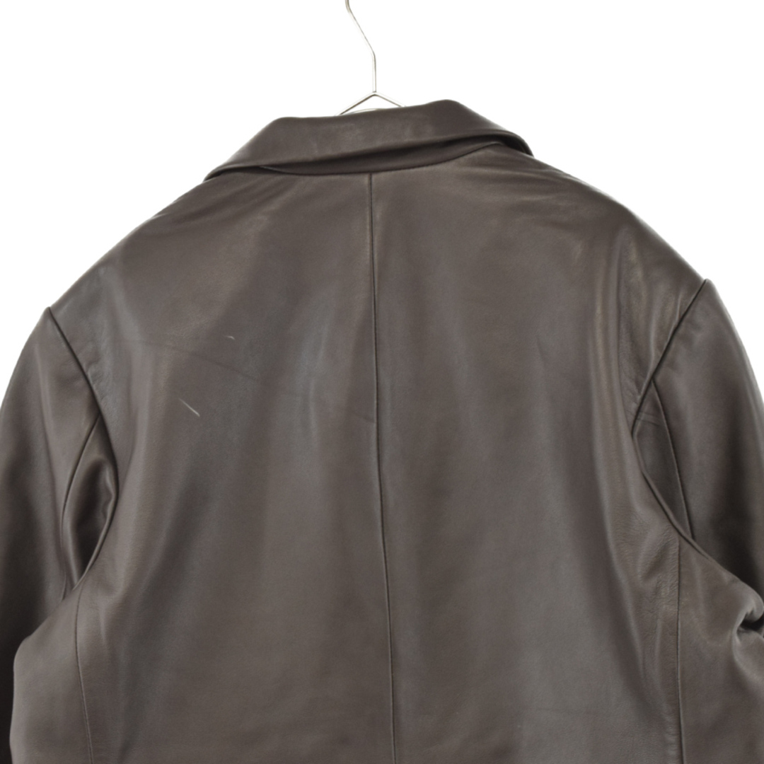 SUPREME シュプリーム 19SS Leather Blazer レザーブレザージャケット テーラードジャケット ダークブラウン