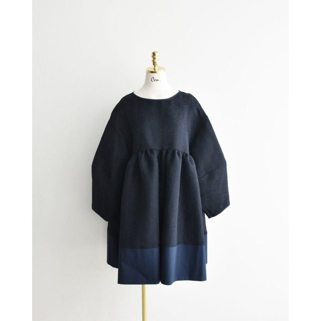未使用☆cen ジャガードチュニック ネイビー | mdh.com.sa