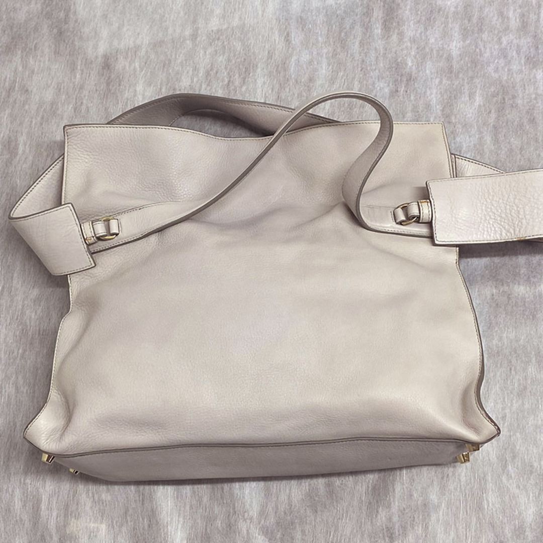 Jil Sander - ジルサンダー 2Wayバッグ レザー ライトグレーの通販 by