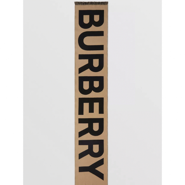 BURBERRY(バーバリー)のBurberry・バーバリー・ロゴ ウール ジャカードスカーフ（ブラウン ）  レディースのファッション小物(マフラー/ショール)の商品写真