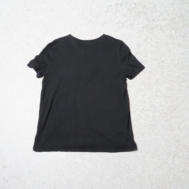 CHANELロゴ刺繍ニットTシャツ半袖トップス洋服黒ブラックシャネル 