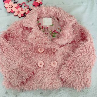 ニットプランナー(KP)の【美品】knitplanner☆中まで可愛い☆モコモココート☆ニットプランナー(コート)