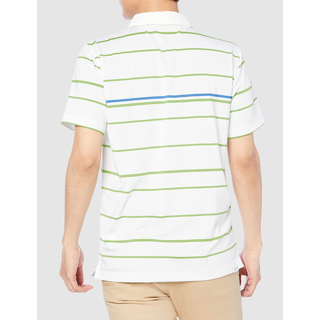 PUMA(プーマ)の新品 プーマゴルフ 半袖 ボーダー ポロシャツ XLサイズ 535141-05 スポーツ/アウトドアのゴルフ(ウエア)の商品写真