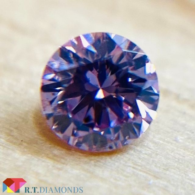 FANCY INTENSE PURPLISH PINK 0.051ct RD 販売販促品 その他 serendib.aero