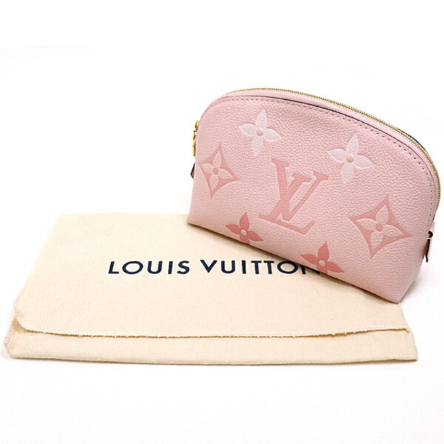 ルイヴィトン LOUIS VUITTON ポシェット・コスメティック M80502 アクセサリーポーチ メイクポーチ アンプラントレザー ピンク ゴールド金具 未使用品