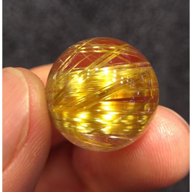 定番商品 ⭐︎【天然】タイチンクオーツ 丸玉 17.7mm 各種パーツ