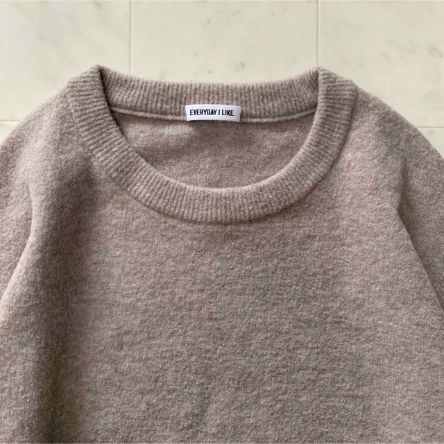 DEUXIEME CLASSE(ドゥーズィエムクラス)の定価38500円 ドゥーズィエムクラス Boucle クルーネック プルオーバー レディースのトップス(ニット/セーター)の商品写真