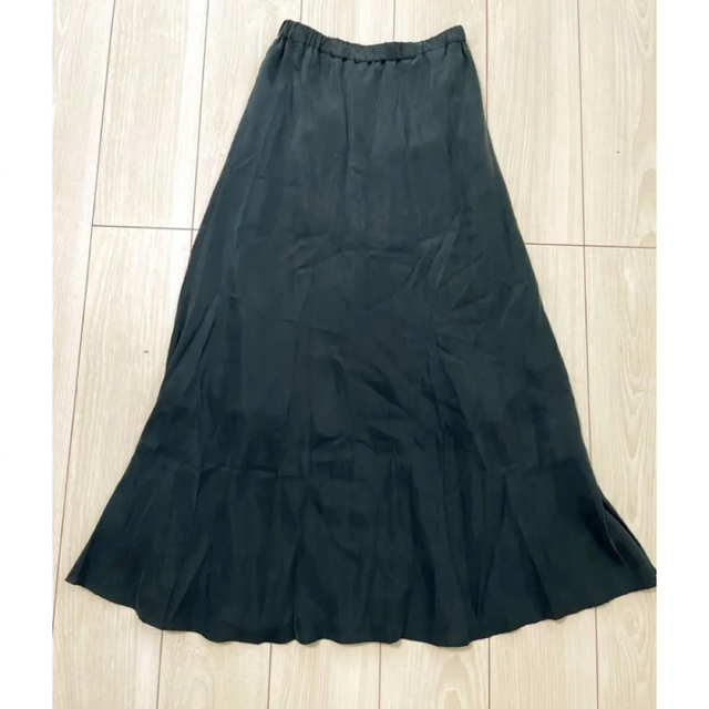 BEAUTY&YOUTH UNITED ARROWS(ビューティアンドユースユナイテッドアローズ)のBY キュプラマーメイドイージーフレア スカート　ロング　グリーン　S レディースのスカート(ロングスカート)の商品写真