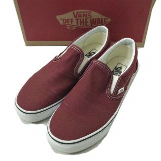 ヴァンズ(VANS)のVANS バンズ CLASSIC SLIP-ON クラシックスリッポン VN0A38F7OVK US9.5(27.5cm) MADDER BROWN/TRUE WHITE キャンバス スニーカー シューズ【中古】【VANS】(スニーカー)