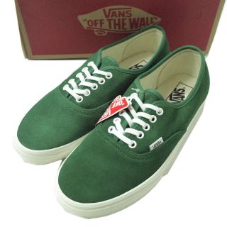 ヴァンズ(VANS)のVANS バンズ AUTHENTIC SUEDE オーセンティック スエード VN-0W4NDO5 US10(28cm) VINTAGE EVERGREEN グリーン スニーカー シューズ【新古品】【中古】【VANS】(スニーカー)