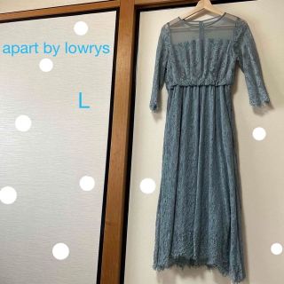 ✨美品✨apart by lowrys ハイショクレースワンピース グリーン L