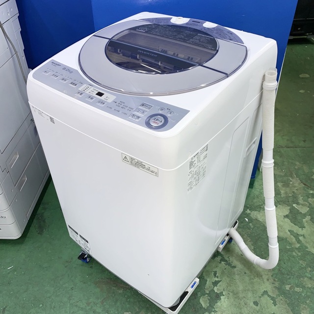 ⭐️SHARP⭐️全自動洗濯機 2018年8kg 大阪市近郊配送無料 【 大感謝 