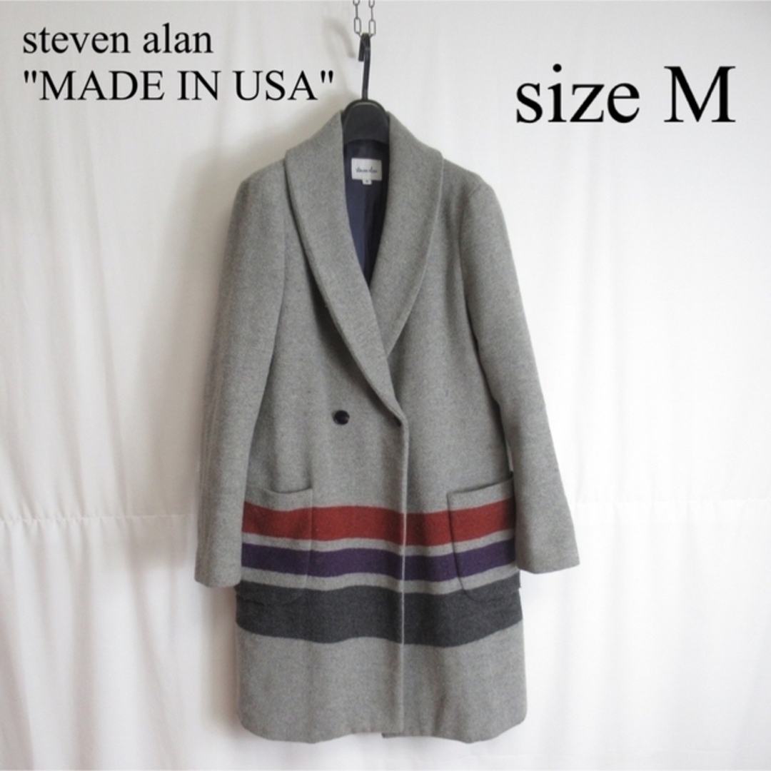 steven alan USA製 ダブル チェスターコート アウター ジャケット