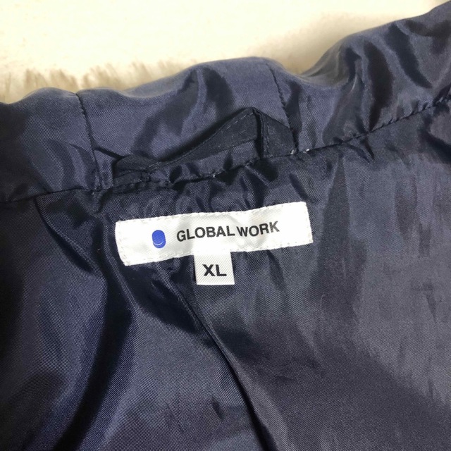 GLOBAL WORK(グローバルワーク)のグローバルワーク　Aライン　ファー付きダウン　ネイビー　XL キッズ/ベビー/マタニティのキッズ服女の子用(90cm~)(ジャケット/上着)の商品写真