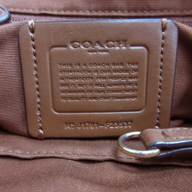 COACH(コーチ)のコーチ COACH ショルダーバッグ ハンド F23537 2WAY ブラウン レディースのバッグ(ショルダーバッグ)の商品写真