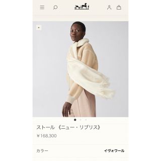 Hermes - エルメス ドレ バックル カシミア マフラー H259092S 02 ユニ ...