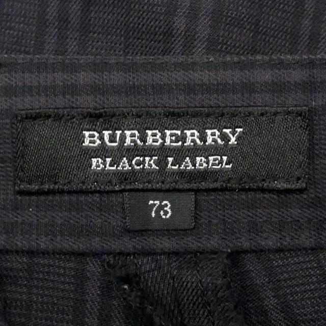 BURBERRY BLACK LABEL(バーバリーブラックレーベル)の廃盤 バーバリーブラックレーベル チェックパンツ W31 メンズ 黒SJ1520 メンズのパンツ(スラックス)の商品写真