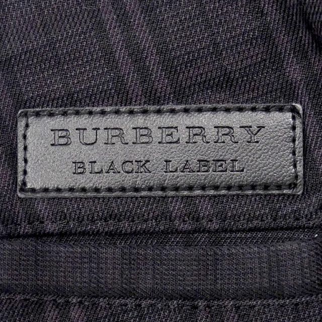 BURBERRY BLACK LABEL(バーバリーブラックレーベル)の廃盤 バーバリーブラックレーベル チェックパンツ W31 メンズ 黒SJ1520 メンズのパンツ(スラックス)の商品写真