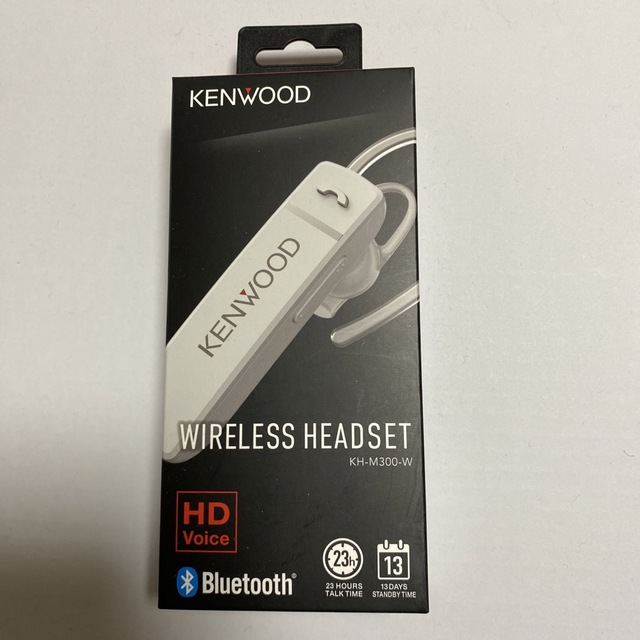 KENWOOD(ケンウッド)のKENWOOD 片耳ヘッドセット KH-M300-W スマホ/家電/カメラのオーディオ機器(ヘッドフォン/イヤフォン)の商品写真