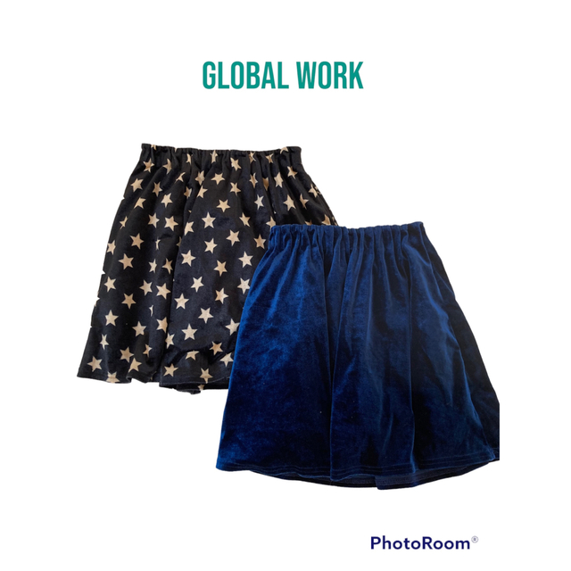 GLOBAL WORK(グローバルワーク)のGLOBAL WORK  インナーパンツ付きスカート　120〜130cm キッズ/ベビー/マタニティのキッズ服女の子用(90cm~)(スカート)の商品写真