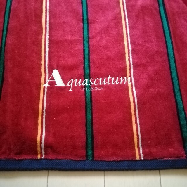 AQUASCUTUM　アクアスキュータム　大判　タオル　バスタオル　藤高小原