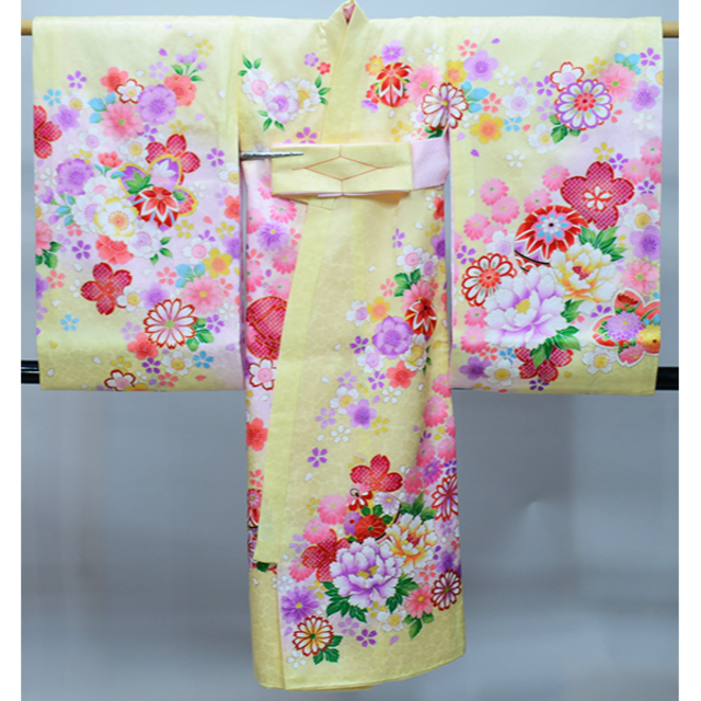 2枚で送料無料 お宮参り産着 女児 女の子 正絹 のしめ 金刺繍 祝着