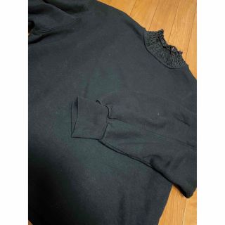 ザラ(ZARA)のZARA  レースネックデザインスウェットトップス(トレーナー/スウェット)