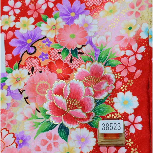 お宮参り産着 女児 女の子 正絹 のしめ 金刺繍 祝着 豪華絢爛 NO38523