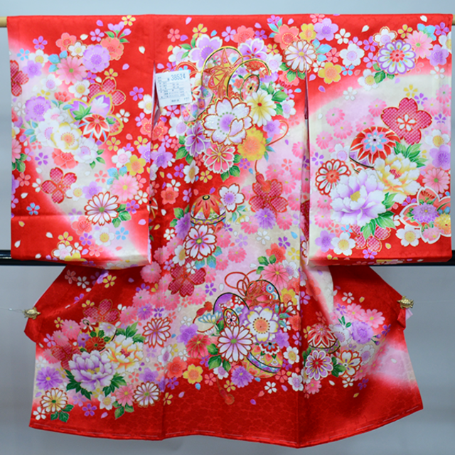 パターン お宮参り産着 女児 女の子 正絹 のしめ 金刺繍 祝着 豪華絢爛
