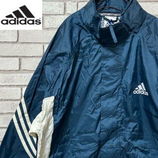 個性的 adidas ナイロンジャケット 3本ライン スポーティ 赤灰XL