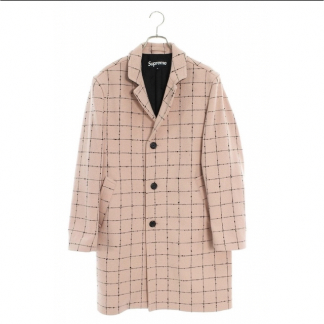 シュプリーム 19AW Wool Windowpane Overcoat