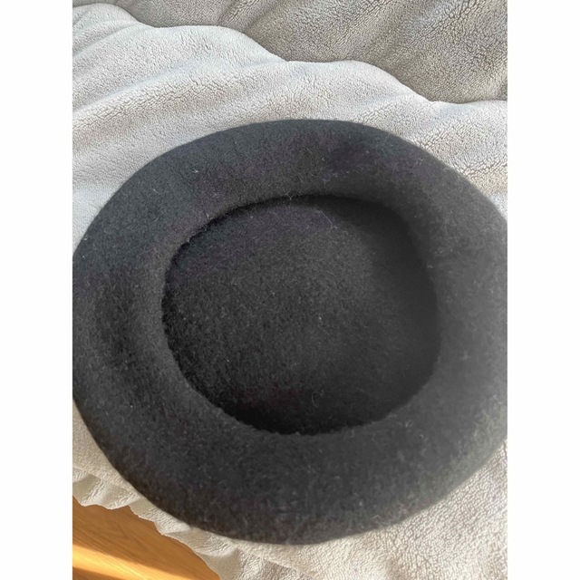 ベレー帽　ブラック レディースの帽子(ニット帽/ビーニー)の商品写真