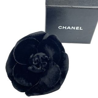 シャネル(CHANEL)のCHANEL シャネル その他アクセサリー コサージュ フラワー 黒 中古 tdc-005216-4e(その他)