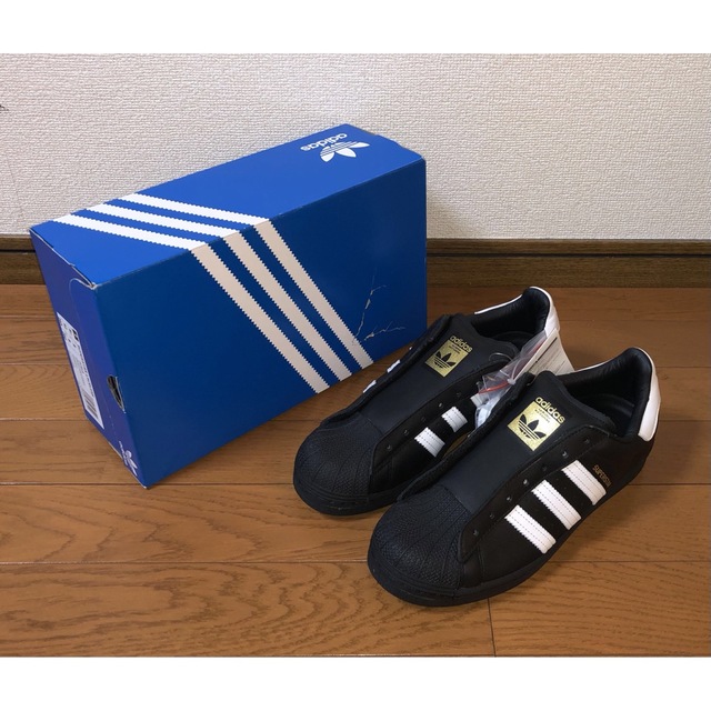 26.5cm 新品 adidas SUPERSTAR LACELESS ブラック