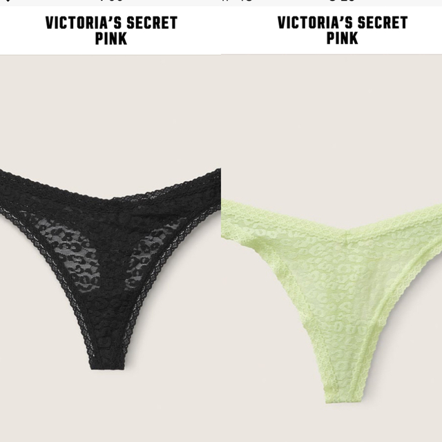 Victoria's Secret(ヴィクトリアズシークレット)のvictori a's secret PINKレオパードソングショーツセット レディースの下着/アンダーウェア(ショーツ)の商品写真