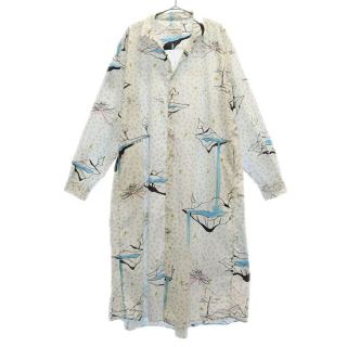 ツモリチサト(TSUMORI CHISATO)のツモリチサト ニコアンド コラボ 総柄 長袖シャツ ロング ワンピース F tsumori chisato レディース 【中古】  【230206】(ミニワンピース)