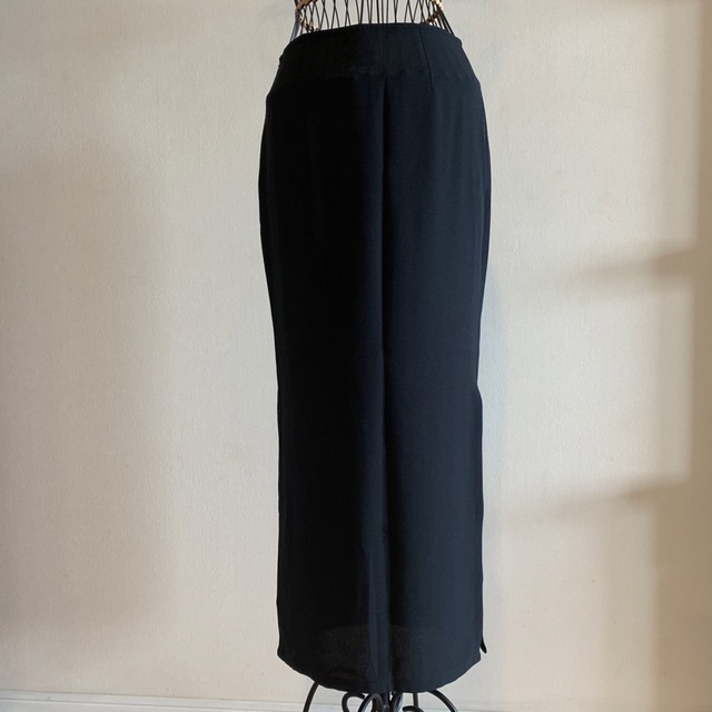agnes b.(アニエスベー)のagnes b. アニエスベー ブラック スカート 36 レディースのスカート(ロングスカート)の商品写真