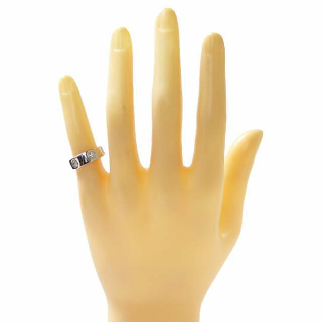 CARTIER カルティエ 750 ホワイトゴールド ラブ リング・指輪 ダイヤモンド 8号 7.7g フルダイヤ レディース【中古】【美品】