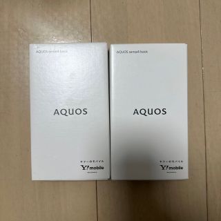 【新品未使用】AQUOS sense4 basic Ymobile版SIMフリー(スマートフォン本体)