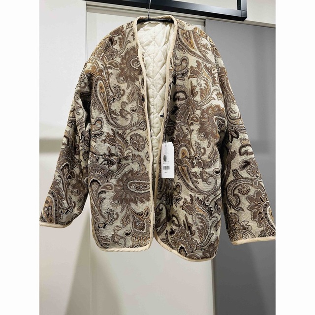 2023年製 新品】 ¥8382円 tree cafe ペイズリー柄×ジャガードノー