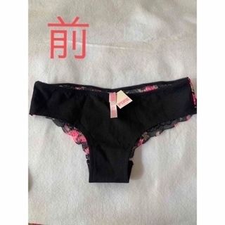 ヴィクトリアズシークレット(Victoria's Secret)のVictoria Secret レースコットンパンティ(US)Sサイズ、タグ付き(ショーツ)